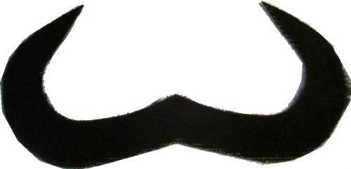 Black Swami Mustache Self Adhering Facial Hair Disguise by HalloweenStore.com