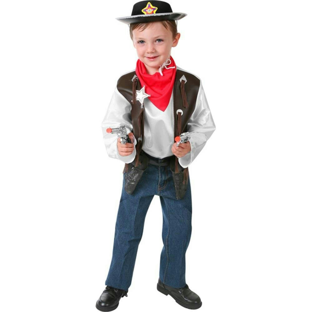 Rubie's Boy's Children's Western Cowboy Costume Dress Up Playset Large 12-14 by HalloweenStore.com