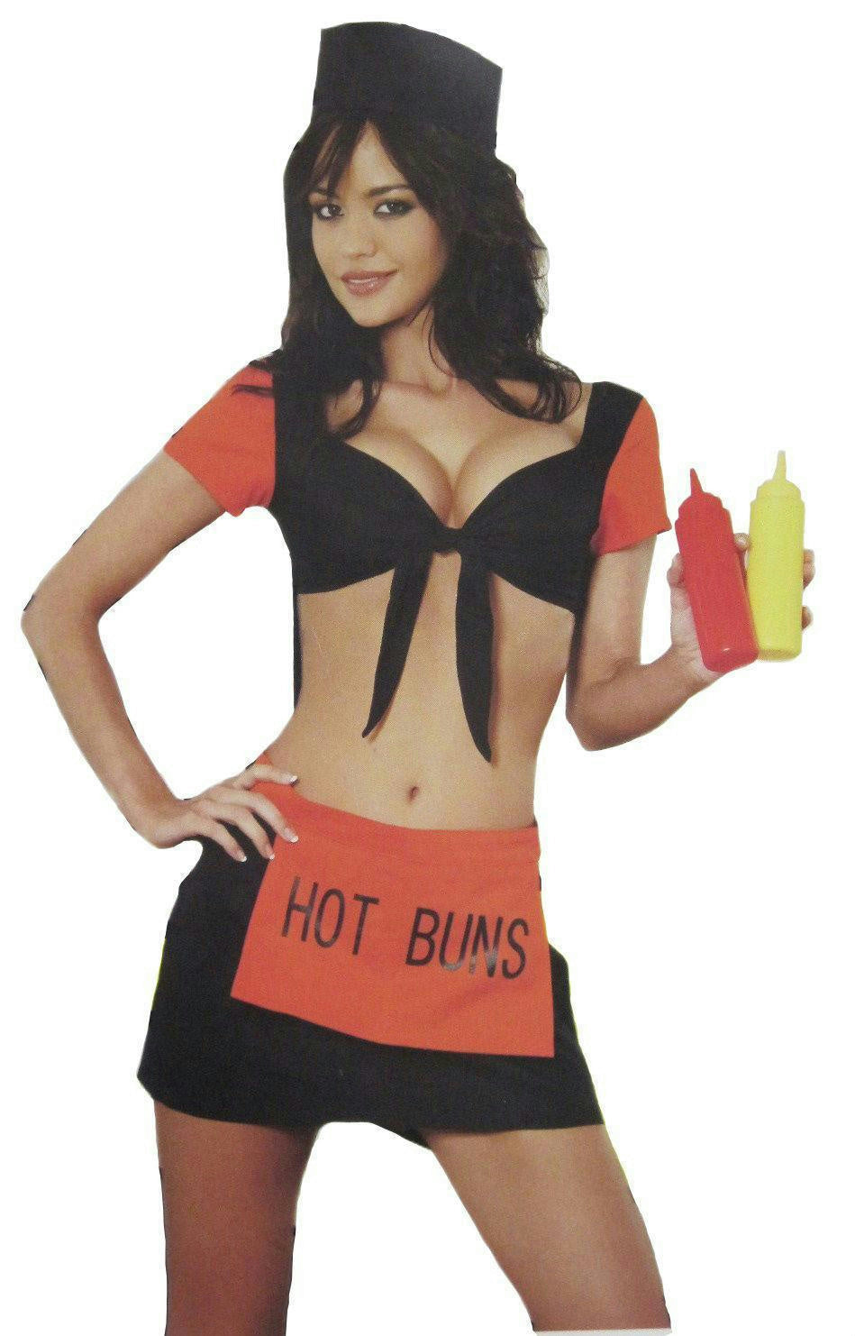 Elegant Moments Womens Sexy BBQ Barbeque Babe Hot Buns Adult Costume Medium 6-10 by HalloweenStore.com