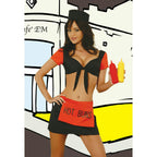 Elegant Moments Womens Sexy BBQ Barbeque Babe Hot Buns Adult Costume Large 10-14 by HalloweenStore.com
