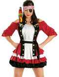 Escante Women's Cap'n Shooter Sexy Pirate Adult Costume Small 2-6 by HalloweenStore.com