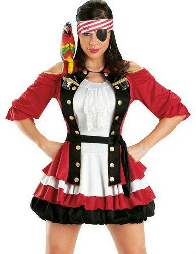 Escante Women's Cap'n Shooter Sexy Pirate Adult Costume Small 2-6 by HalloweenStore.com