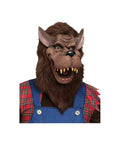 Fun World Big Bad Wolf Brown Furry Costume Mask Adult Size by HalloweenStore.com