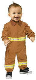 Fun World Fireman Infant Costume Jumpsuit 6-12 months by HalloweenStore.com