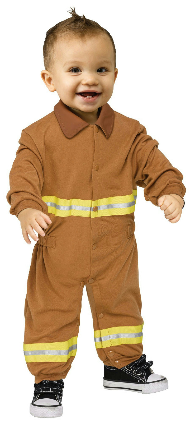 Fun World Fireman Infant Costume Jumpsuit 6-12 months by HalloweenStore.com