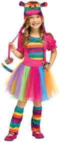 Fun World Rainbow Sock Monkey Toddler Girl Costume Size Small 24 months-2T by HalloweenStore.com