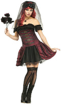 Fun World Women's Dracula Bride Vampire Queen Adult Costume Size M/L 10-14 by HalloweenStore.com