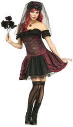 Fun World Women's Dracula Bride Vampire Queen Adult Costume Size M/L 10-14 by HalloweenStore.com