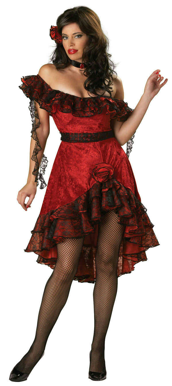 Incharacter Women's Sexy Super Deluxe Spicy Senorita Adult Costume Medium by HalloweenStore.com