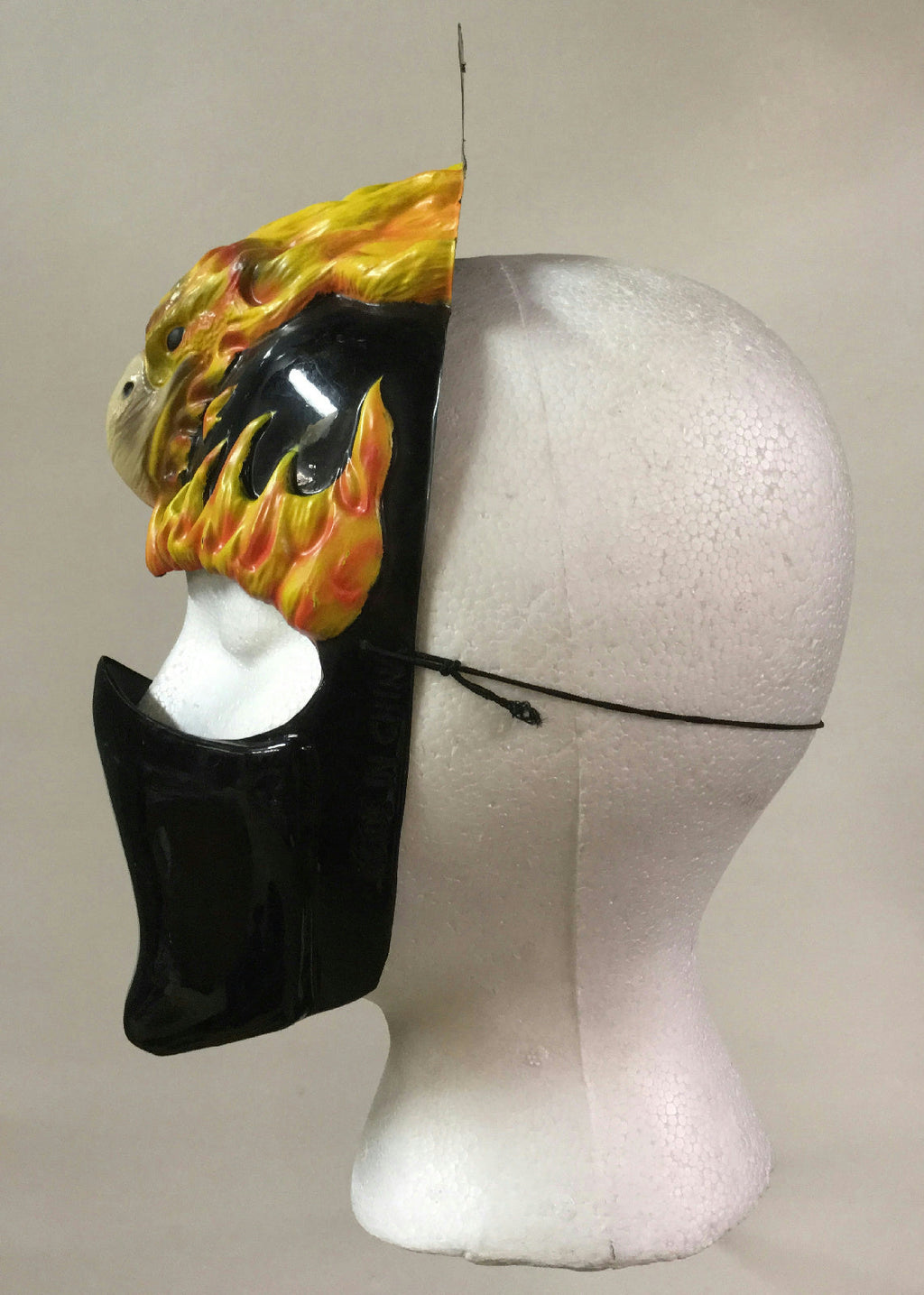 Disguise 1999 Fire Phoenix Shadow Ninja Plastic Child Costume Play Mask by HalloweenStore.com