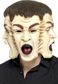 Smiffy's Overhead 3 Face Horror Adult Costume Mask by HalloweenStore.com