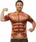 Muscle Printed T-Shirt Adult One Size Standard Up to a 42 Chest by HalloweenStore.com