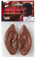 Latex Brown Werewolf Pointed Wolf Ears Tips Costume Accessory by HalloweenStore.com