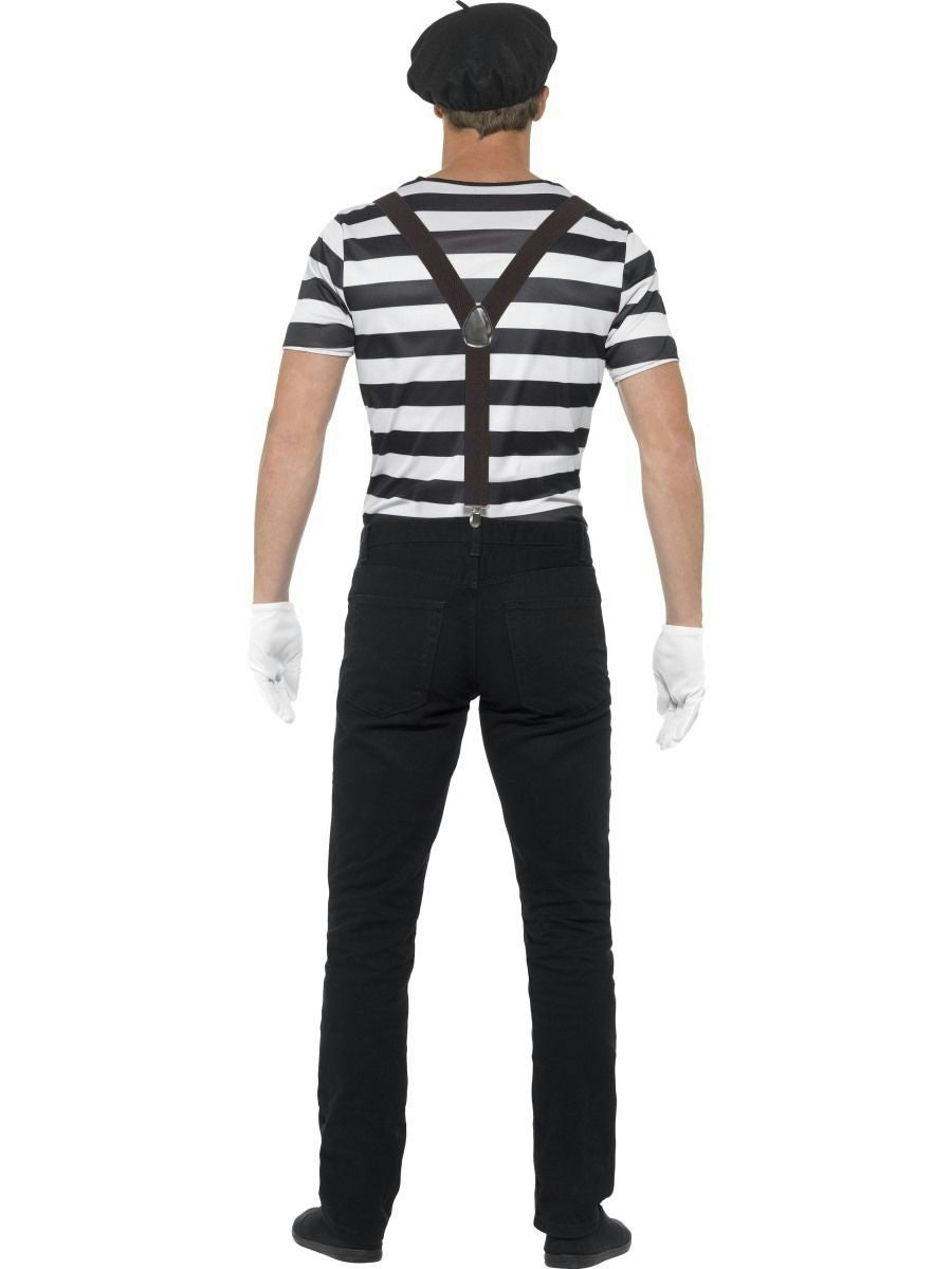 Smiffy's Gentleman Mime Artist Adult Men's Black and White Costume Size Large by HalloweenStore.com