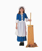 Colonial Girl Child Costume Dress and Mop Cap Size X-Large 16-18 by HalloweenStore.com