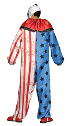 Fun World Evil Clown Adult Men's Costume Jumpsuit and Mask Standard Size by HalloweenStore.com