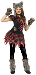 Fun World Wild Wolfie Girl Kids Costume by HalloweenStore.com