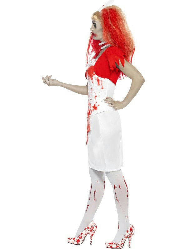 Smiffy's Women's Blood Drip Nurse Adult Zombie Costume Small 6-8 by HalloweenStore.com