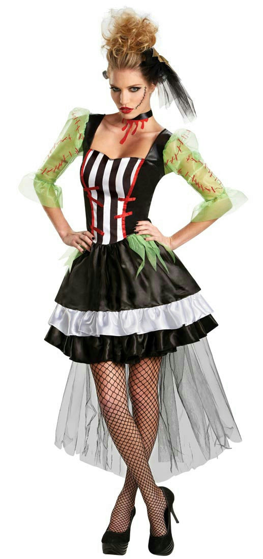 Disguise Sexy Monsterous Bride Women's Frankenstein Adult Costume by HalloweenStore.com