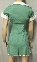 Seafoam Green 4Pc Hospital Scrubs Nurse Sexy Women's Adult Costume Size Large by HalloweenStore.com