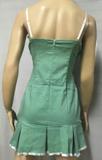 Seafoam Green 4Pc Hospital Scrubs Nurse Sexy Women's Adult Costume Size Large by HalloweenStore.com