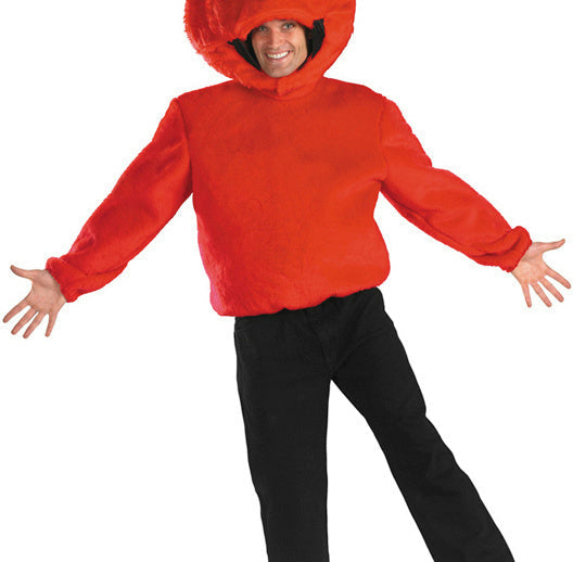 Fuzzy Red Elmo Shirt Child Large Sesame Street SHIRT ONLY by HalloweenStore.com