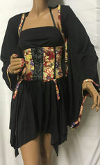 Women's Sexy 2 Piece Plum Blossom Geisha Oriental Costume Adult Costume XS 0-2 by HalloweenStore.com