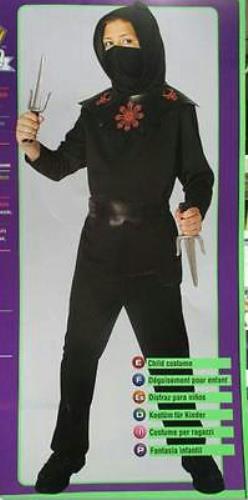 Rubie's Boy's 39104 Black Ninja Child Costume Size Medium 8-10 by HalloweenStore.com