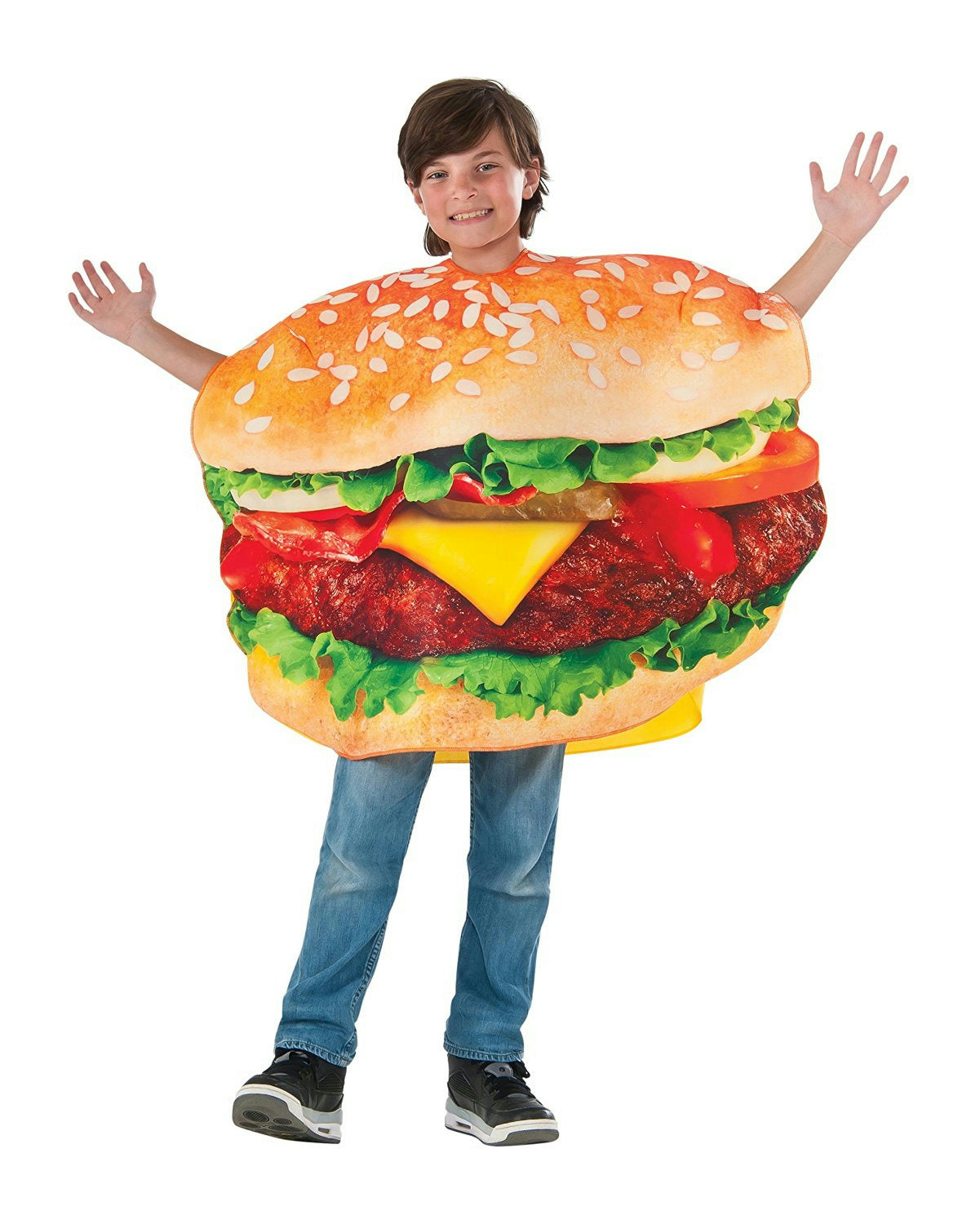 Grill-ty As Charred Burger Unisex Child Costume Tunic by HalloweenStore.com