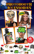 Halloween Party Social Media Photo Booth Fun Signs 16 Different Pieces Kit by HalloweenStore.com
