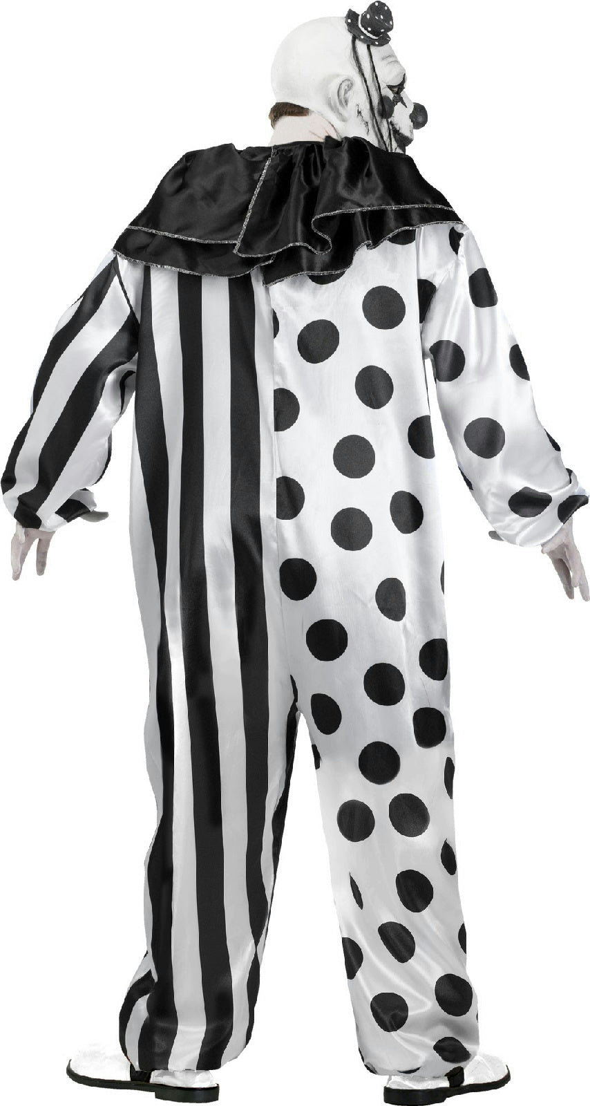 Black and White Killer Clown Adult Costume by HalloweenStore.com