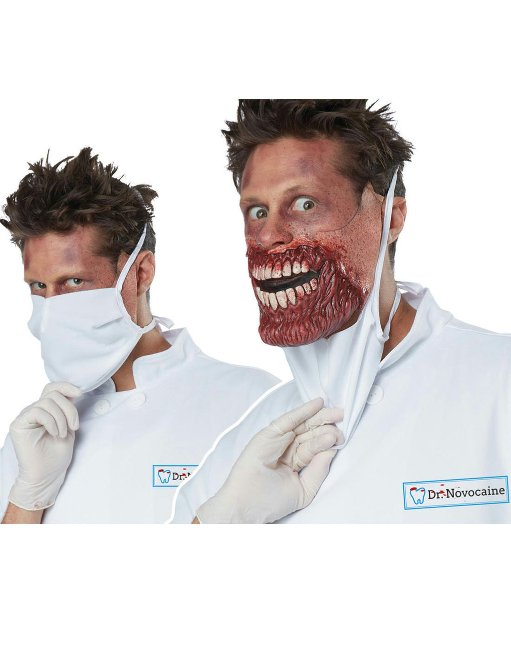 Doctor Novocaine Creepy Scary Killer Dentist Adult Costume Large/X-Large 42-46 by HalloweenStore.com