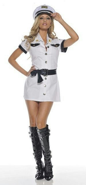 Be Wicked All Aboard Pilot Captain Sexy Plus Size Adult Costume Dress Hat XXL by HalloweenStore.com