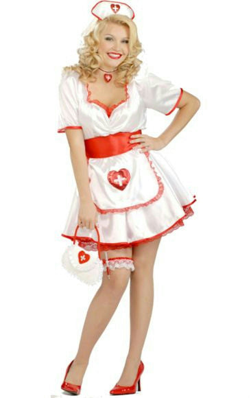 Forum Novelties Women's Hospital Honey Sexy Adult Nurse Costume Size XL 14-16 by HalloweenStore.com