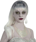 Ghostly Spirits Victorian Bride Ghost Earrings Necklace Costume Jewelry Set by HalloweenStore.com