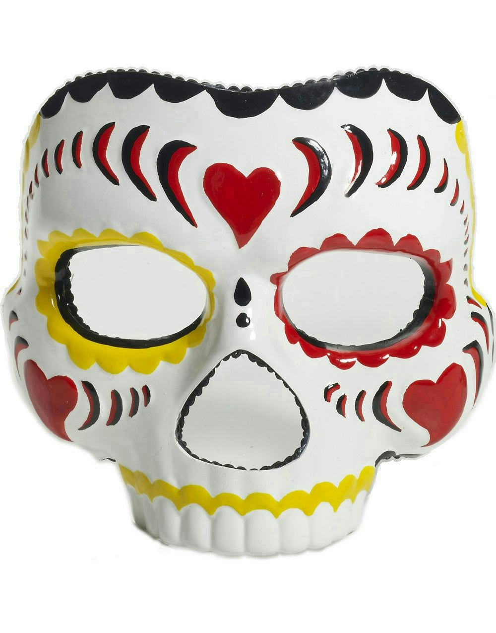 Plastic Female Day of the Dead Face Mask by HalloweenStore.com