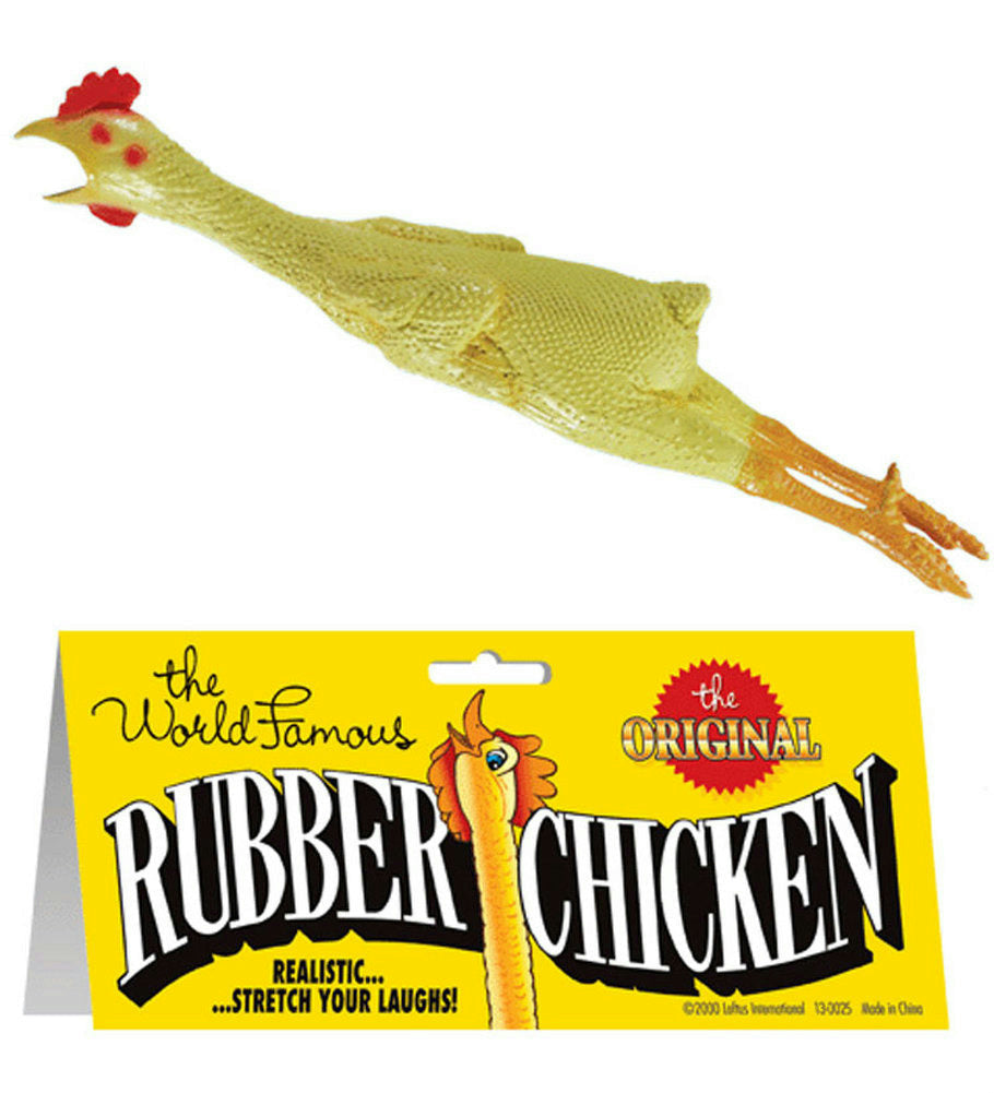World Famous Rubber Chicken Comedy Prankster Prop by HalloweenStore.com