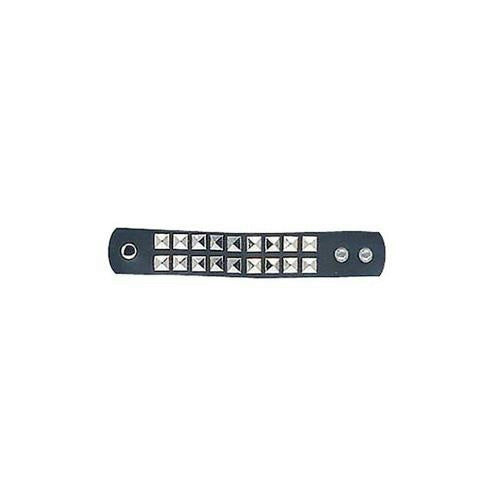 Double Studded Punk Goth Wristband Costume Accessory by HalloweenStore.com