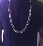 36" Plastic Silver Links Pimp Chain Necklace Gangster Hip Hop Costume Jewelry by HalloweenStore.com