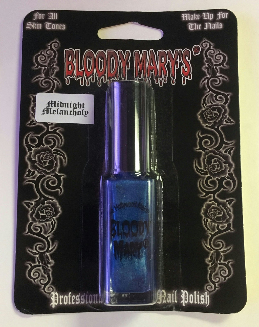 Bloody Mary's Midnight Melancholy Frosty Blue Professional Hollywood Nail Polish by HalloweenStore.com