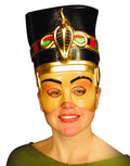 Nefertiti Ancient Egyptian Queen Cleopatra Semi Rigid Plastic Half Face Mask by HalloweenStore.com