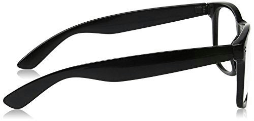 High Quality Retro Nerd Dork Fashion Glasses Black Frame Clear Lens Buddy Clark by HalloweenStore.com