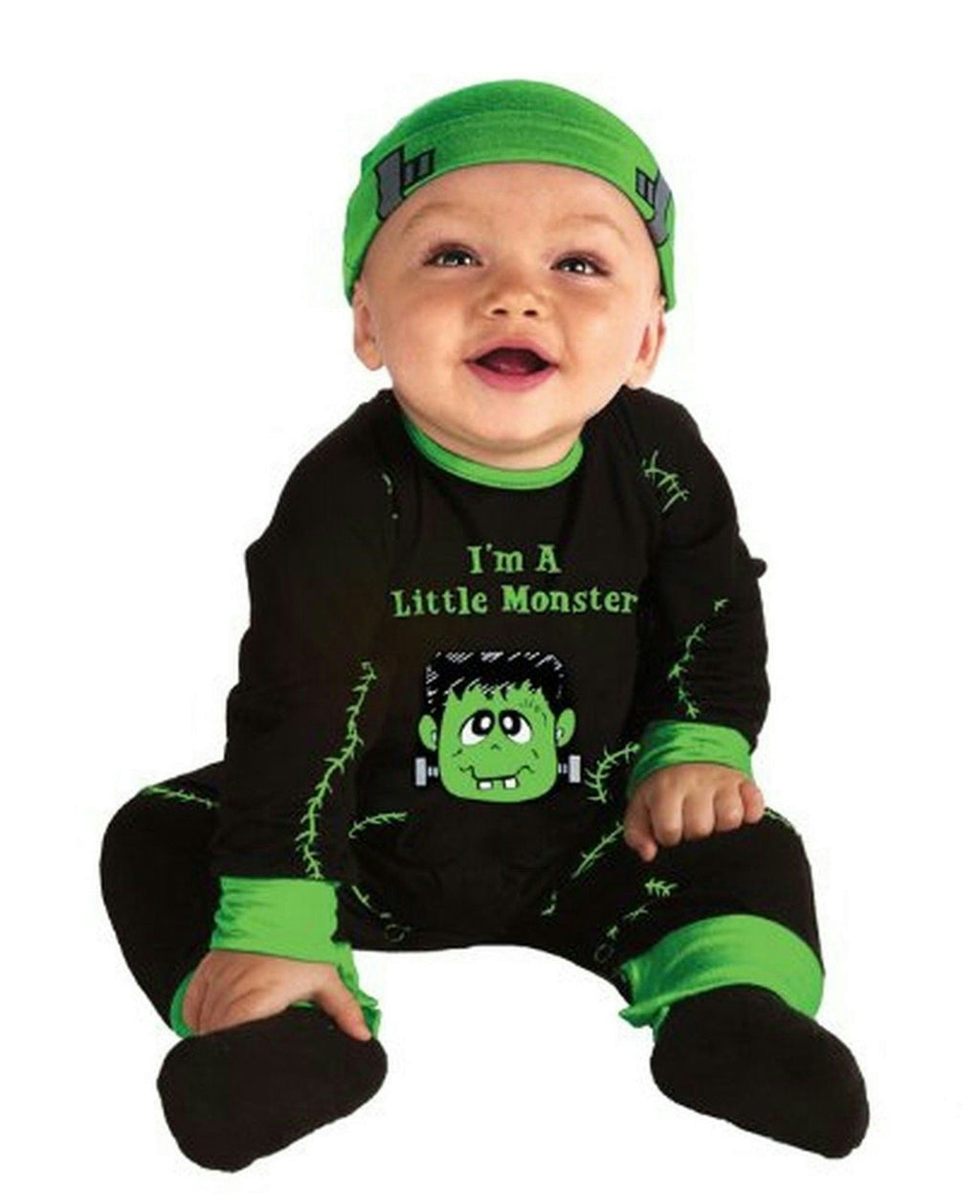 I'm a Lil Monster Frankenstein Costume Newborn Baby 0-6 months by HalloweenStore.com