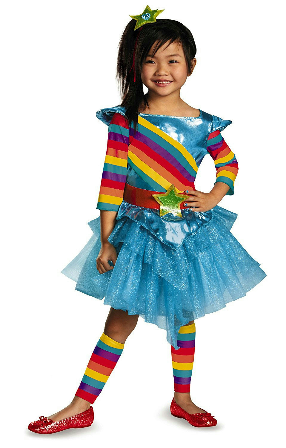 80's Flashback Rainbow Colorful Cutie Girls Tutu Child Costume Small 4-6x by HalloweenStore.com