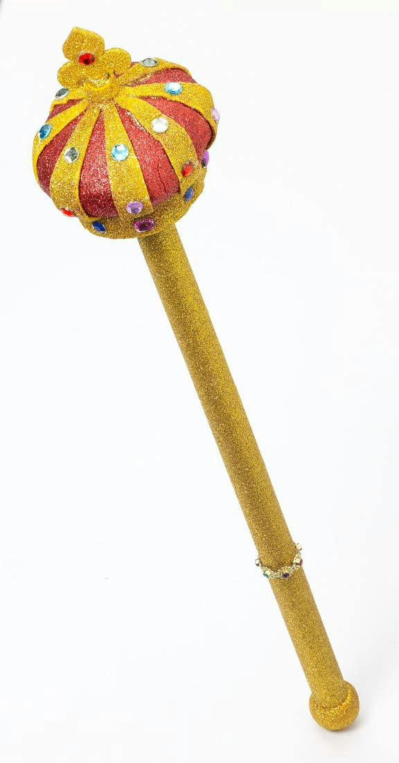 Forum Gold Glitter Royal Scepter Costume Accessory by HalloweenStore.com