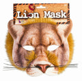 Lion Mask 3D Screen Print Realistic Look Soft Face Mask Fun Fur Adult Or Child by HalloweenStore.com