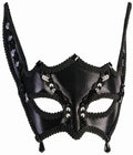 Black Bat Sequin Masquerade Eye Mask Costume Accessory by HalloweenStore.com