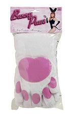 Forum Novelties Womens White Bunny Paws Adult Costume Gloves by HalloweenStore.com