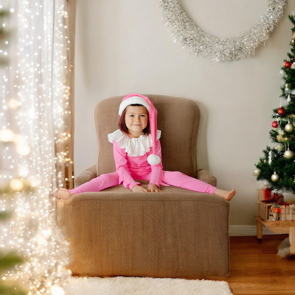 Pink Holiday Elf Costume by Band of the Wild