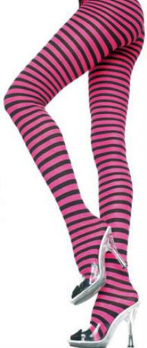 Wild Stripes Wide Striped Tights for Women by HalloweenStore.com